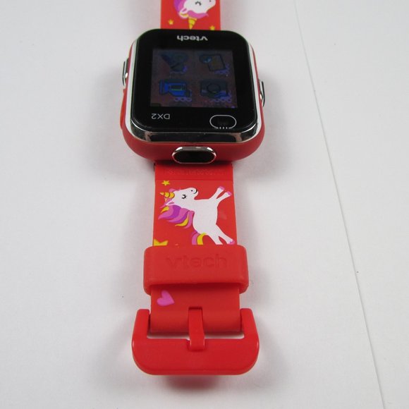 VTech KidiZoom DX2 Kids SmartWatch RARE Red Unicorn Band Working Touch Screen - Picture 7 of 16